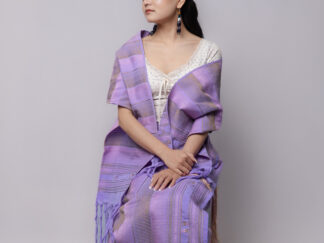 Ruth Kashan Suit, Purple | Mustard Green and Pastel Pink Phor
