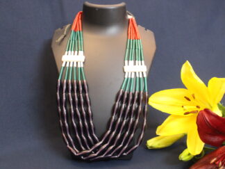 Elegant kongsang loaded with purple big chamthei, green white orange tubes, 6 lines handmade kongsang