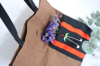Tote Bag Brown Colour | Side Pocket Raivat Phor