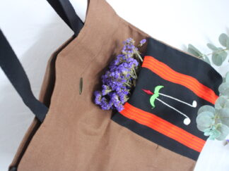 Tote Bag Brown Colour | Side Pocket Raivat Phor
