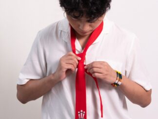 Necktie Red with kazei and pasi