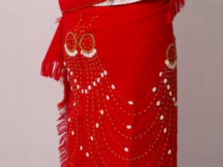 Khomsing Kashan Suit Dark Red Color | Seashell Embroidery