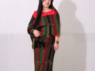 Ruth Kashan Suit Black | Green and Red Phor