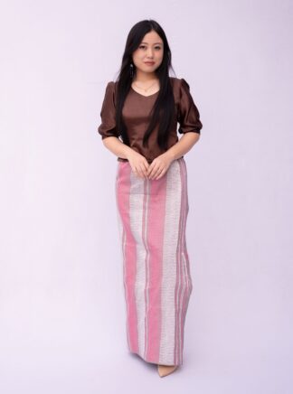 Riksi Kashan Gray | Pink and Silver Phor