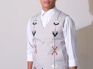White Waistcoat | Kazei, Pasi Design | Men's Waistcoat